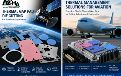 Precision Thermal Gap Pad Die Cutting for Satellite and Aviation Applications